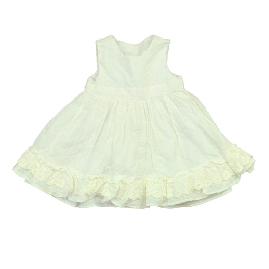 Pippa & Julie Girls White Dress Size: 12 Months White