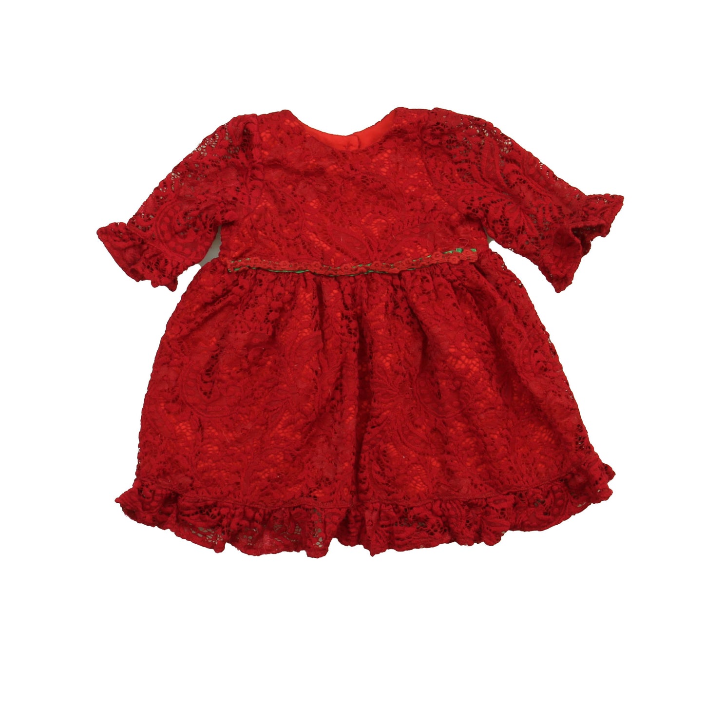 Pippa & Julie Girls Red Special Occasion Dress Size: 18 Months Red