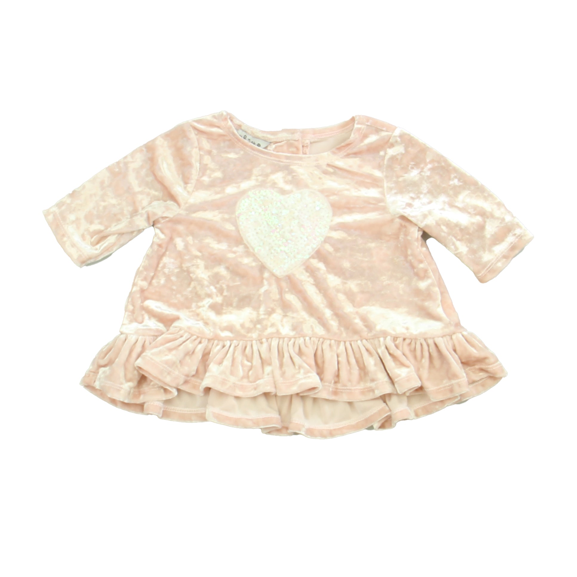 Pippa & Julie Girls Pink | Heart Shirt Size: 9 Months Pink | Heart