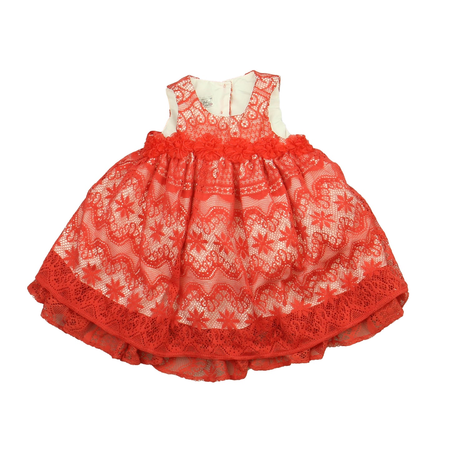 Pippa and Julie Girls Red Special Occasion Dress Size: 12 Months Red