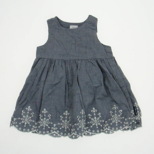 Polarn O. Pyret Girls Chambray Dress Size: 3-6 Months Chambray