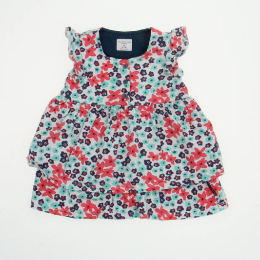 Polarn O. Pyret Girls Floral Dress Size: 6-9 Months Floral