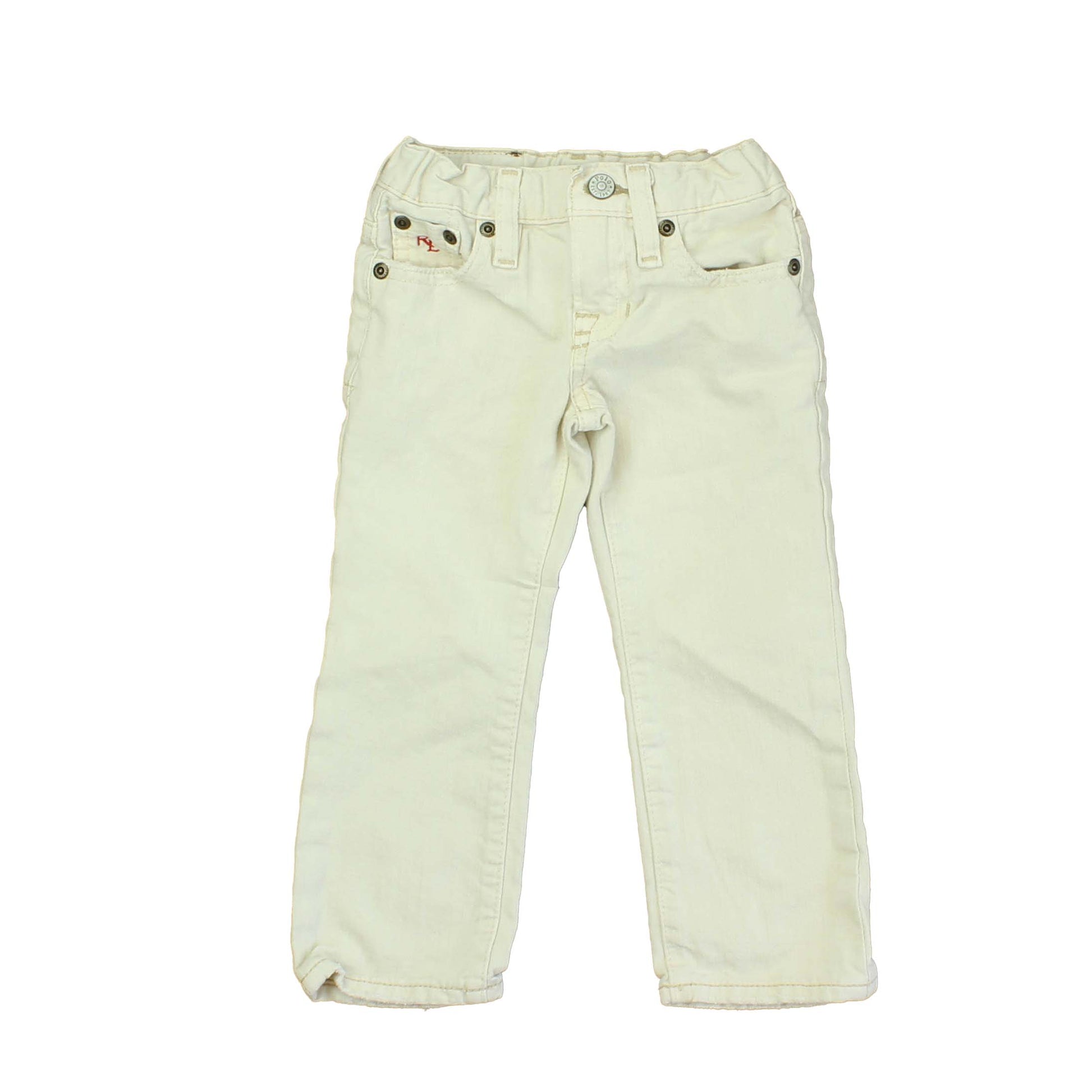 Polo by Ralph Lauren Unisex Off White Jeans Size: 2T Off White