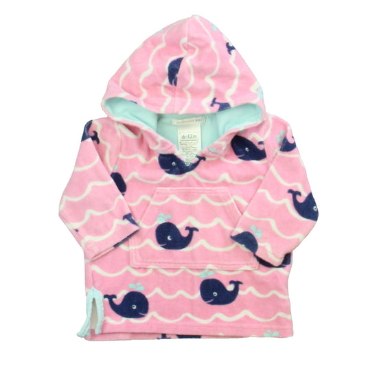Pottery Barn Kids Girls Pink | Navy Whales Cover-up Size: 6-12 Months Pink | Navy Whales