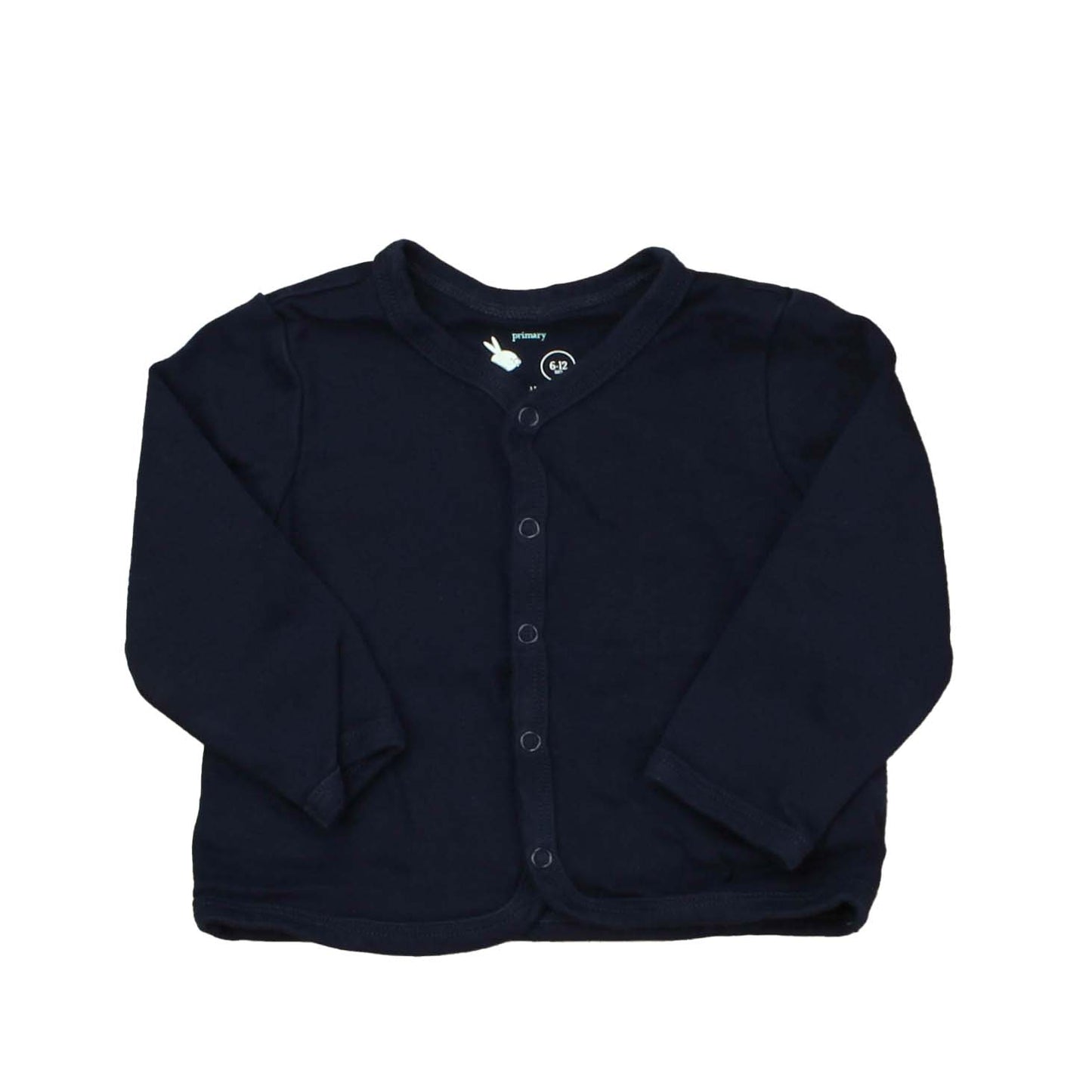 Primary.com Unisex Navy Cardigan Size: 6-12 Months Navy