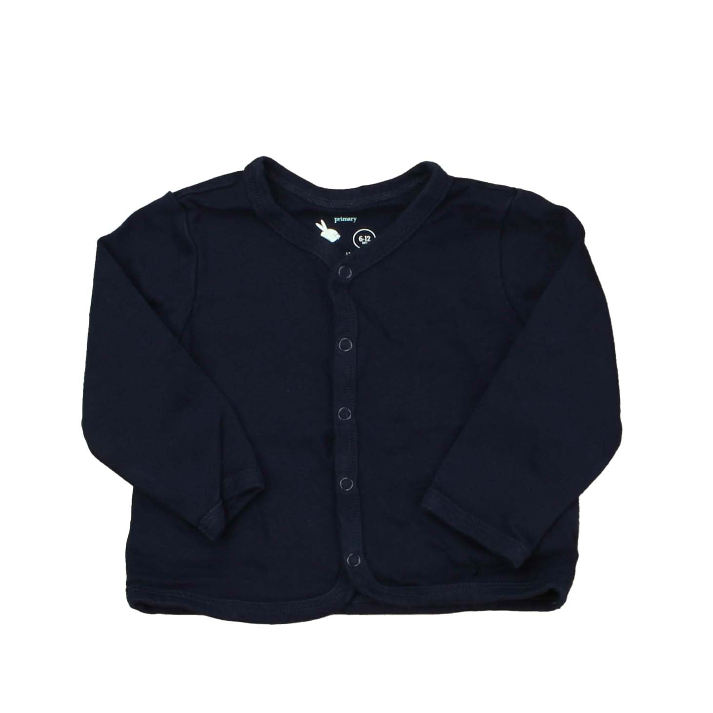 Primary.com Unisex Navy Cardigan Size: 6-12 Months Navy