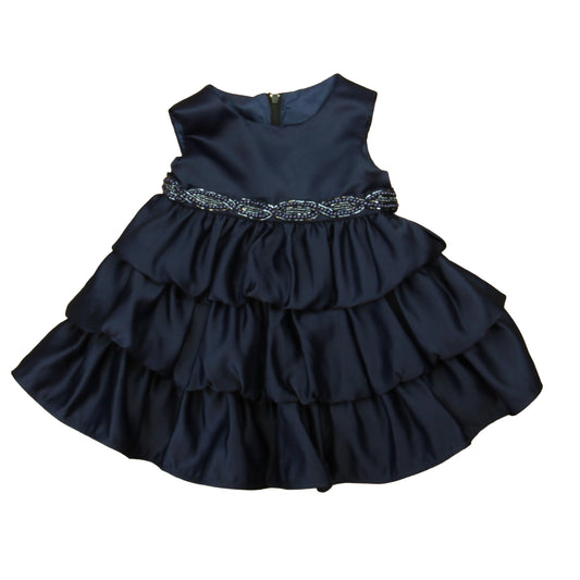 Princess Faith Girls Navy Special Occasion Dress Size: 12 Months Navy