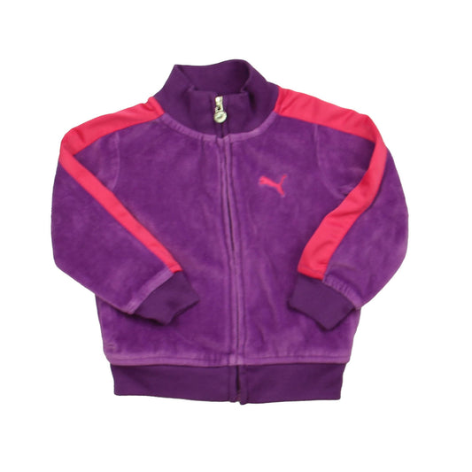 Puma Girls Purple | Pink Jacket Size: 18 Months Purple | Pink