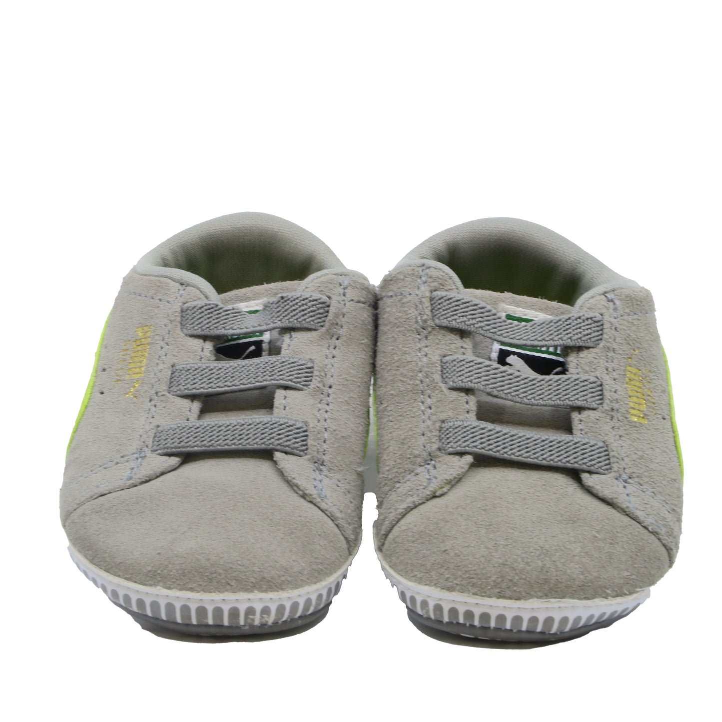 Puma Unisex Grey Booties Size: 2 Infant Grey