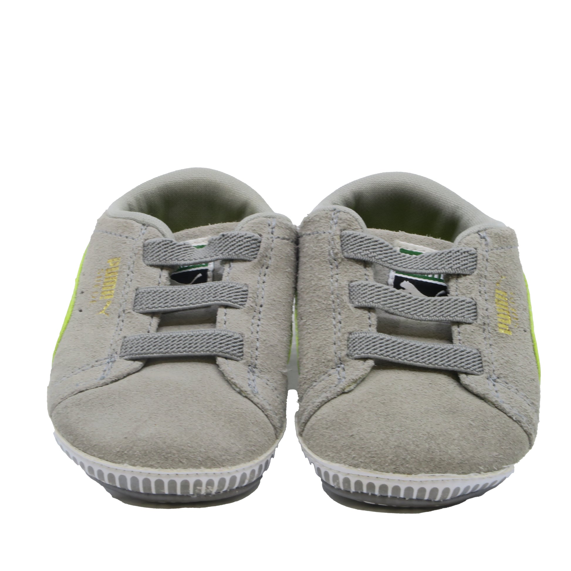 Puma Unisex Grey Booties Size: 2 Infant Grey