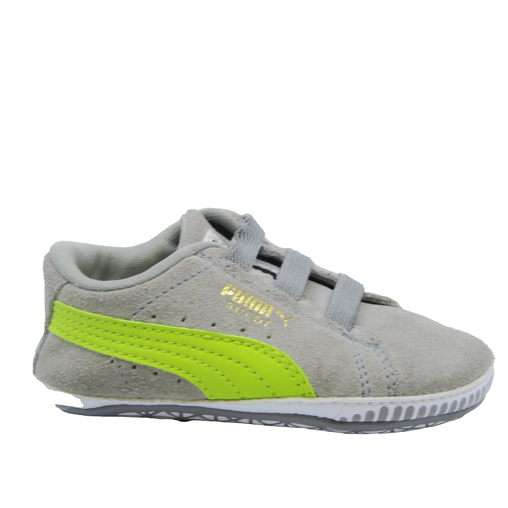 Puma Unisex Grey Booties Size: 2 Infant Grey