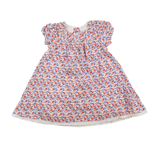 Pumpkin Patch Girls Purple | pink | Orange | Flowers Dress Size: 12-18 Months
