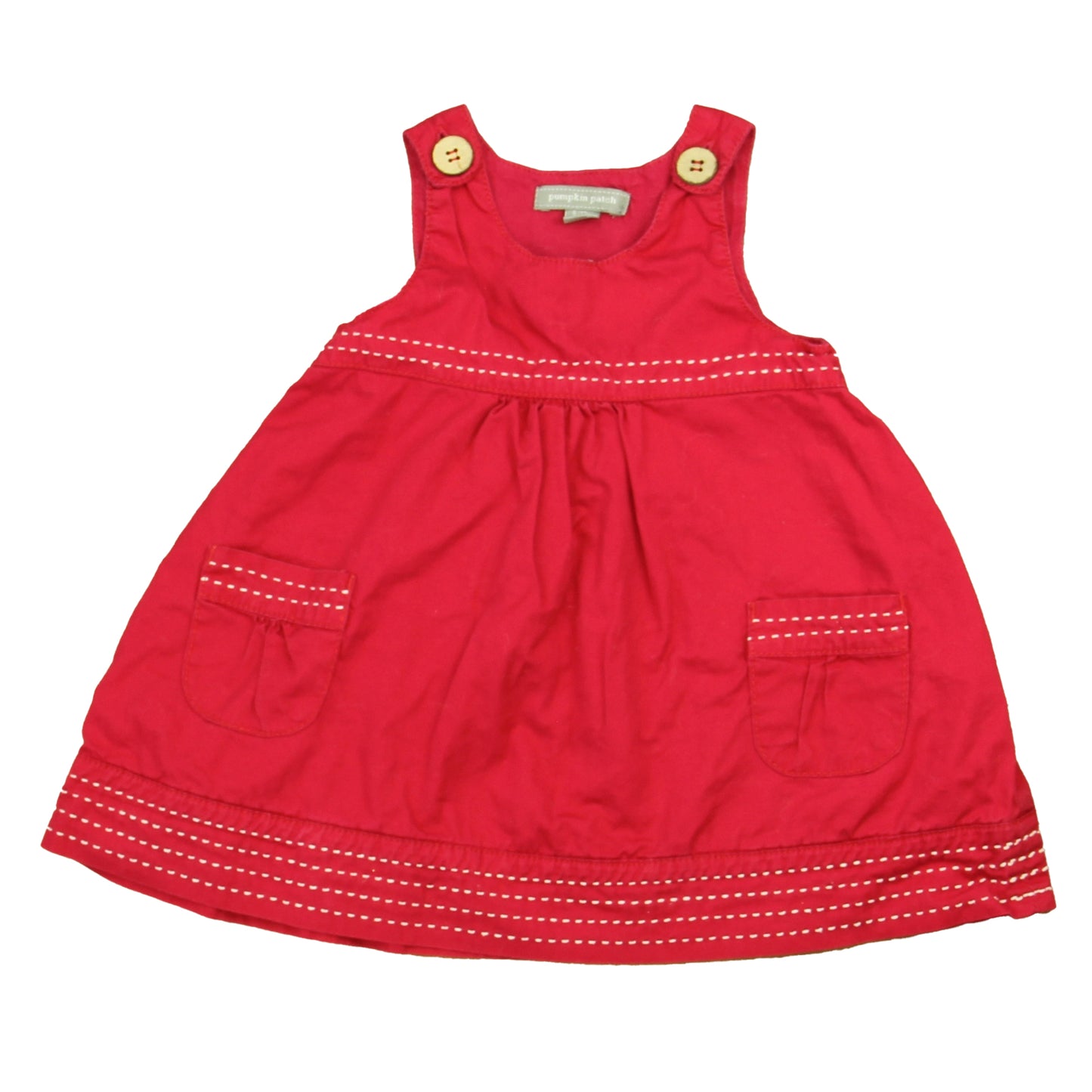 Pumpkin Patch Girls Red Dress Size: 6-12 Months Red