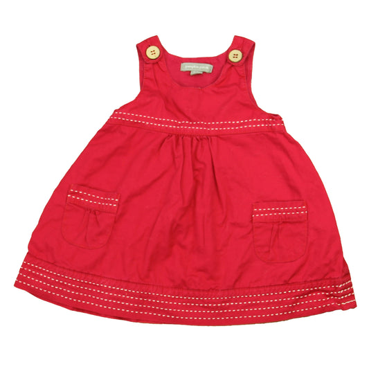 Pumpkin Patch Girls Red Dress Size: 6-12 Months Red