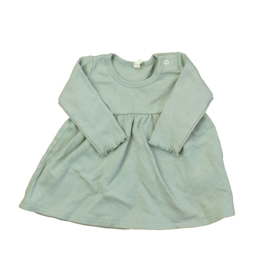 Quincy Mae Girls Green Dress Size: 3-6 Months Green