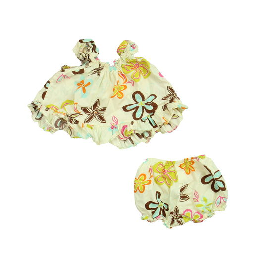 RJC Hawaii Girls Tan | Flowers Apparel Sets Size: 12 Months Tan | Flowers