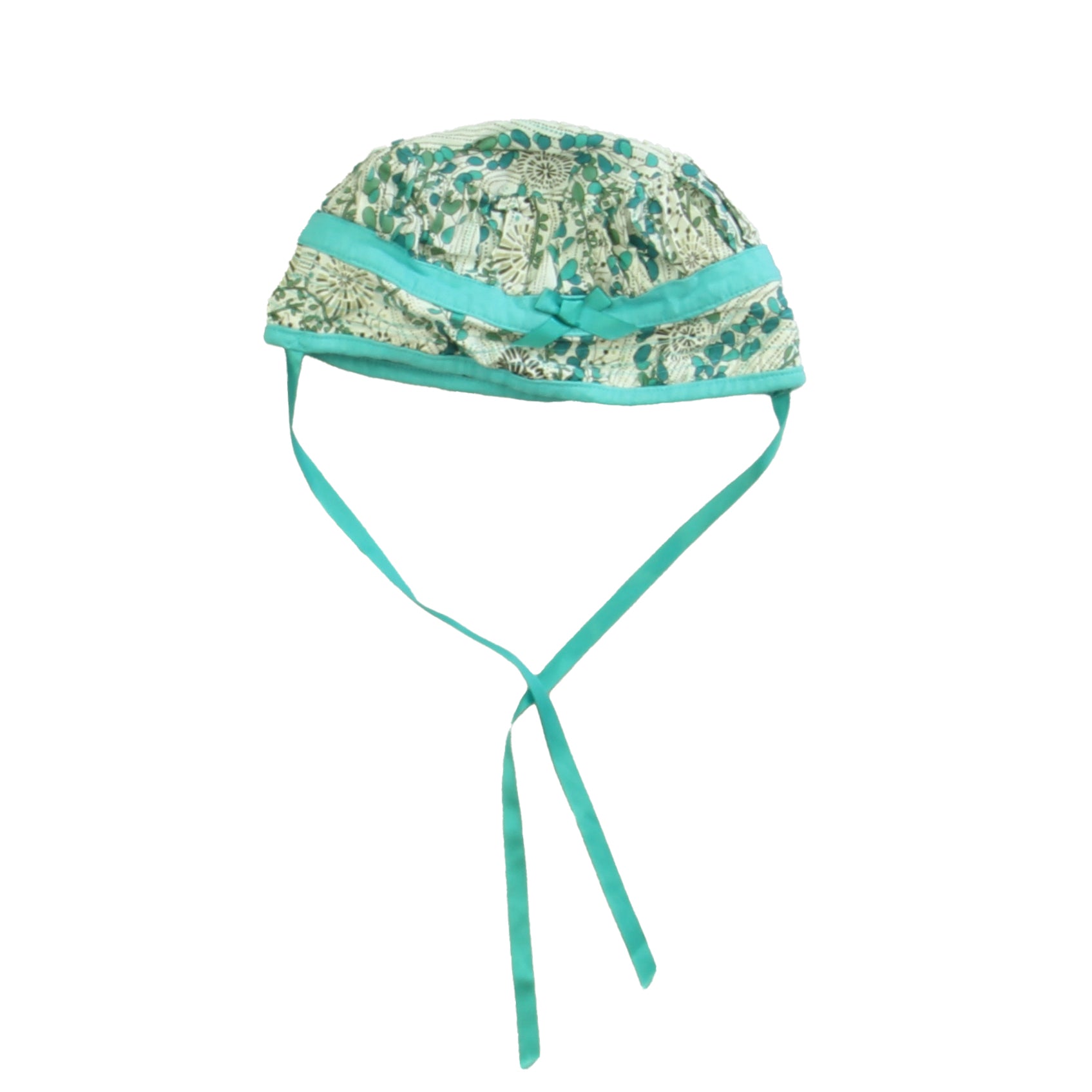 Rabbit Moon Girls Turquoise | White Hat Size: 0-9 Months Turquoise | White