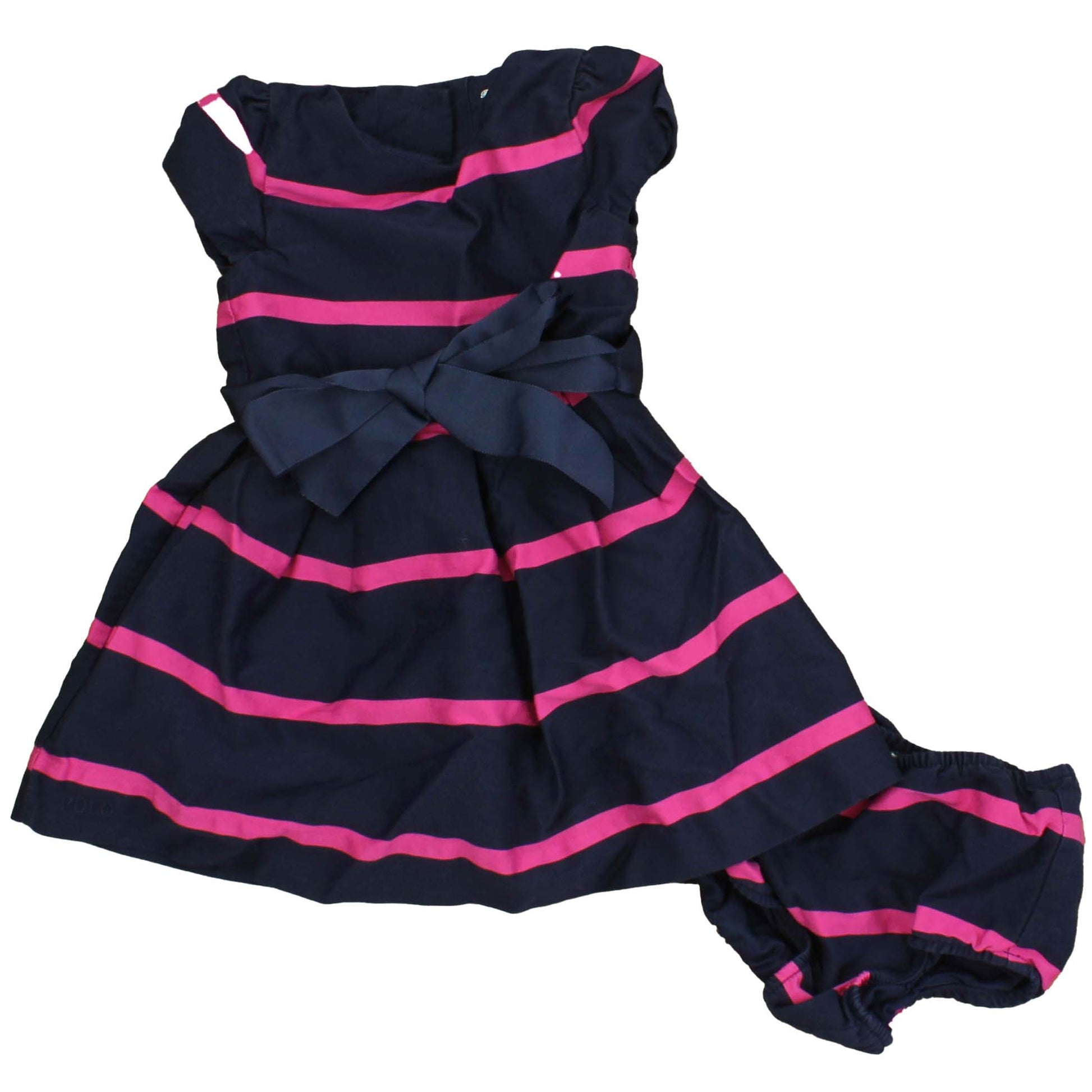 Ralph Lauren Girls Blue | Pink | Stripes Jumper Size: 12 Months Blue | Pink | Stripes