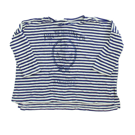 Ralph Lauren Girls Blue | White Long Sleeve T-Shirt Size: 12 Months Blue | White