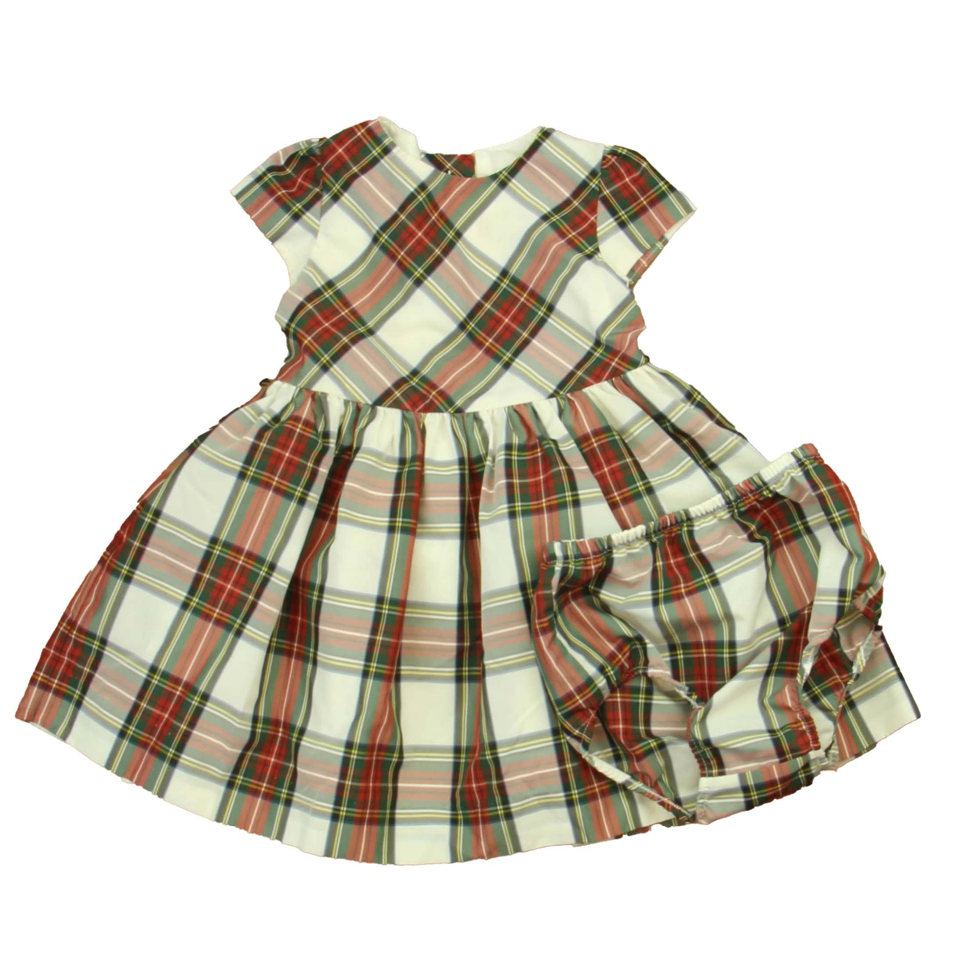 Ralph Lauren Girls Red Plaid Dress Size: 12 Months Red Plaid