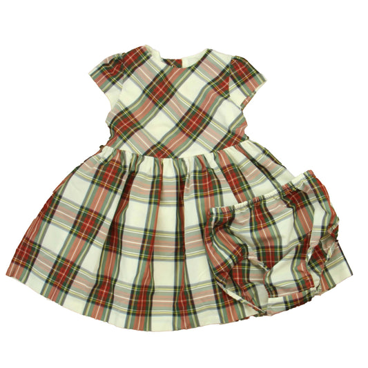 Ralph Lauren Girls Red Plaid Dress Size: 12 Months Red Plaid