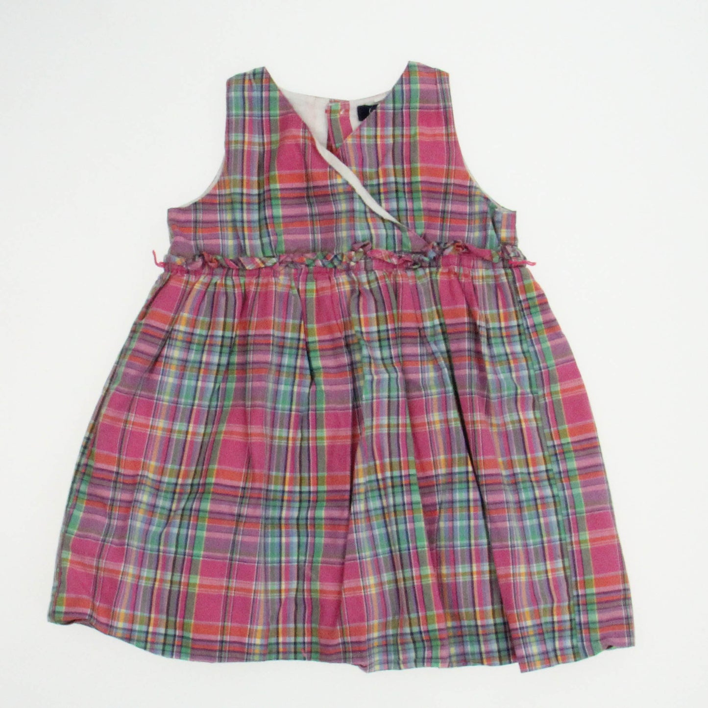 Ralph Lauren Girls Pink | Plaid Dress Size: 18 Months Pink | Plaid