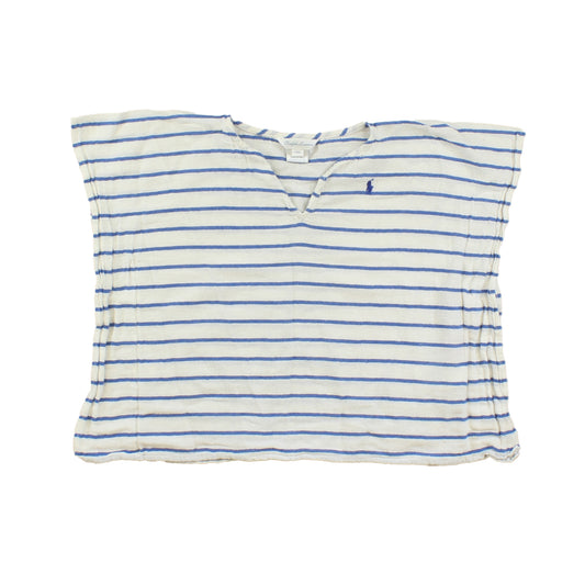 Ralph Lauren Girls White | Blue | Stripes Cover-up Size: 24 Months White | Blue | Stripes