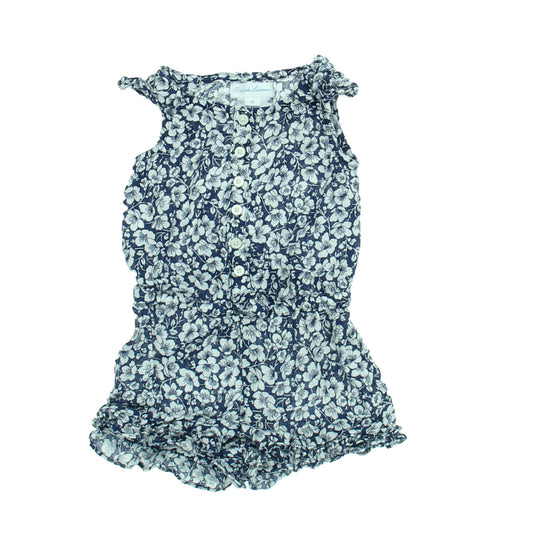Ralph Lauren Girls Blue | White Romper Size: 3 Months Blue | White