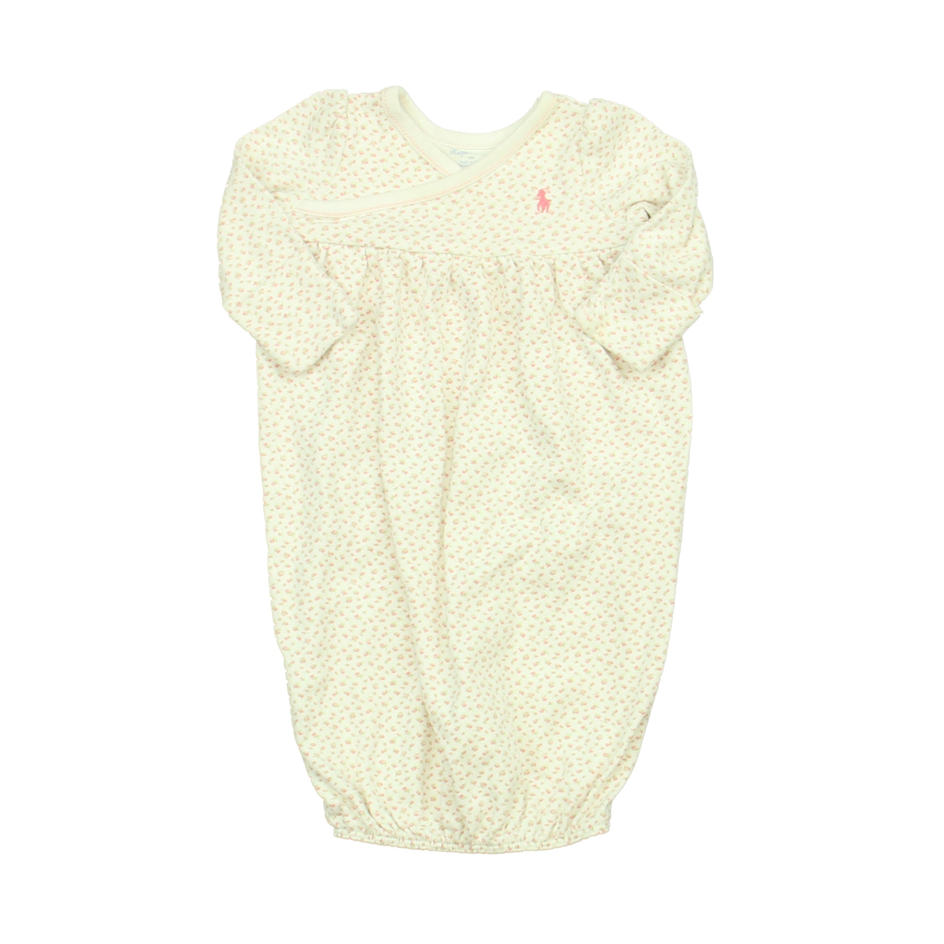 Ralph Lauren Girls Ivory | Pink Nightgown Size: 3 Months Ivory | Pink