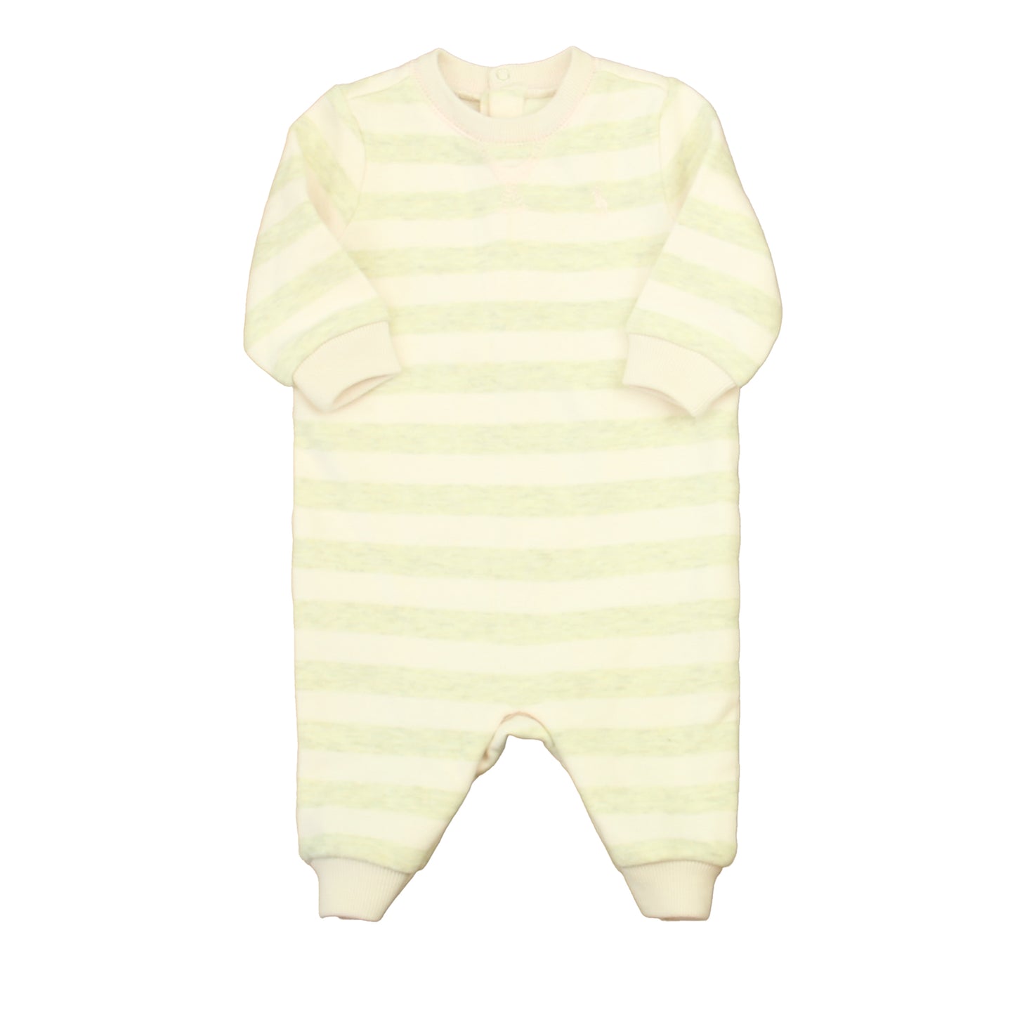Ralph Lauren Girls Pink | Gray Stripe Long Sleeve Outfit Size: 3 Months Pink | Gray Stripe