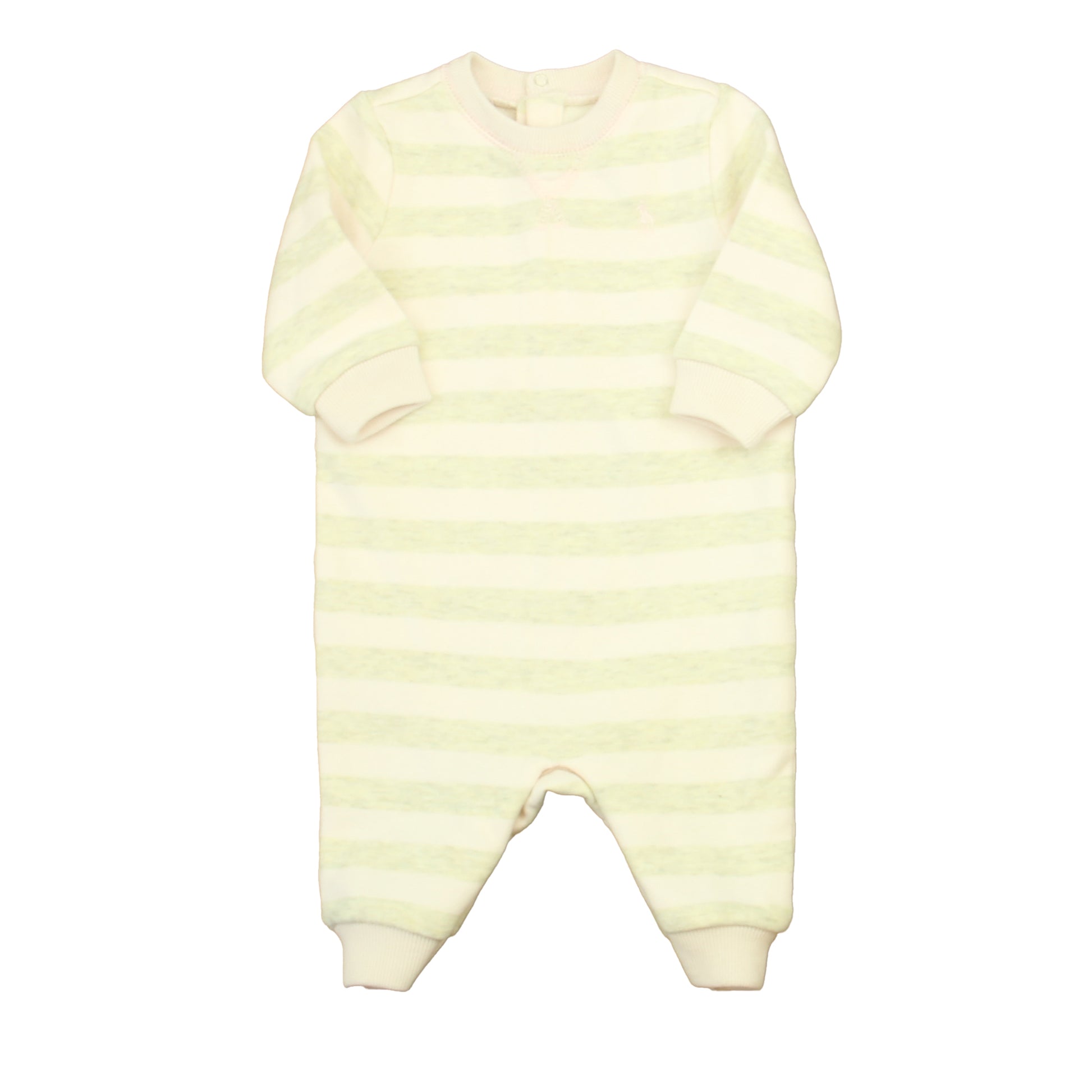 Ralph Lauren Girls Pink | Gray Stripe Long Sleeve Outfit Size: 3 Months Pink | Gray Stripe