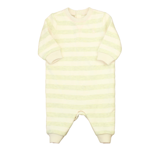 Ralph Lauren Girls Pink | Gray Stripe Long Sleeve Outfit Size: 3 Months Pink | Gray Stripe