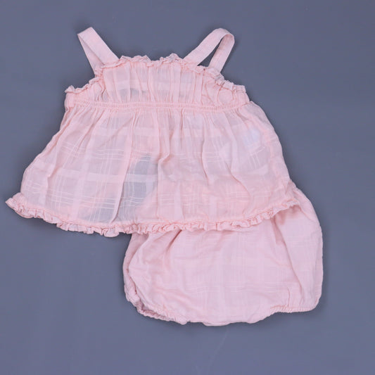 Ralph Lauren Girls Pink Dress Size: 3 Months Pink