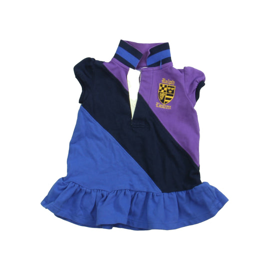 Ralph Lauren Girls Blue | Purple Dress Size: 6 Months Blue | Purple