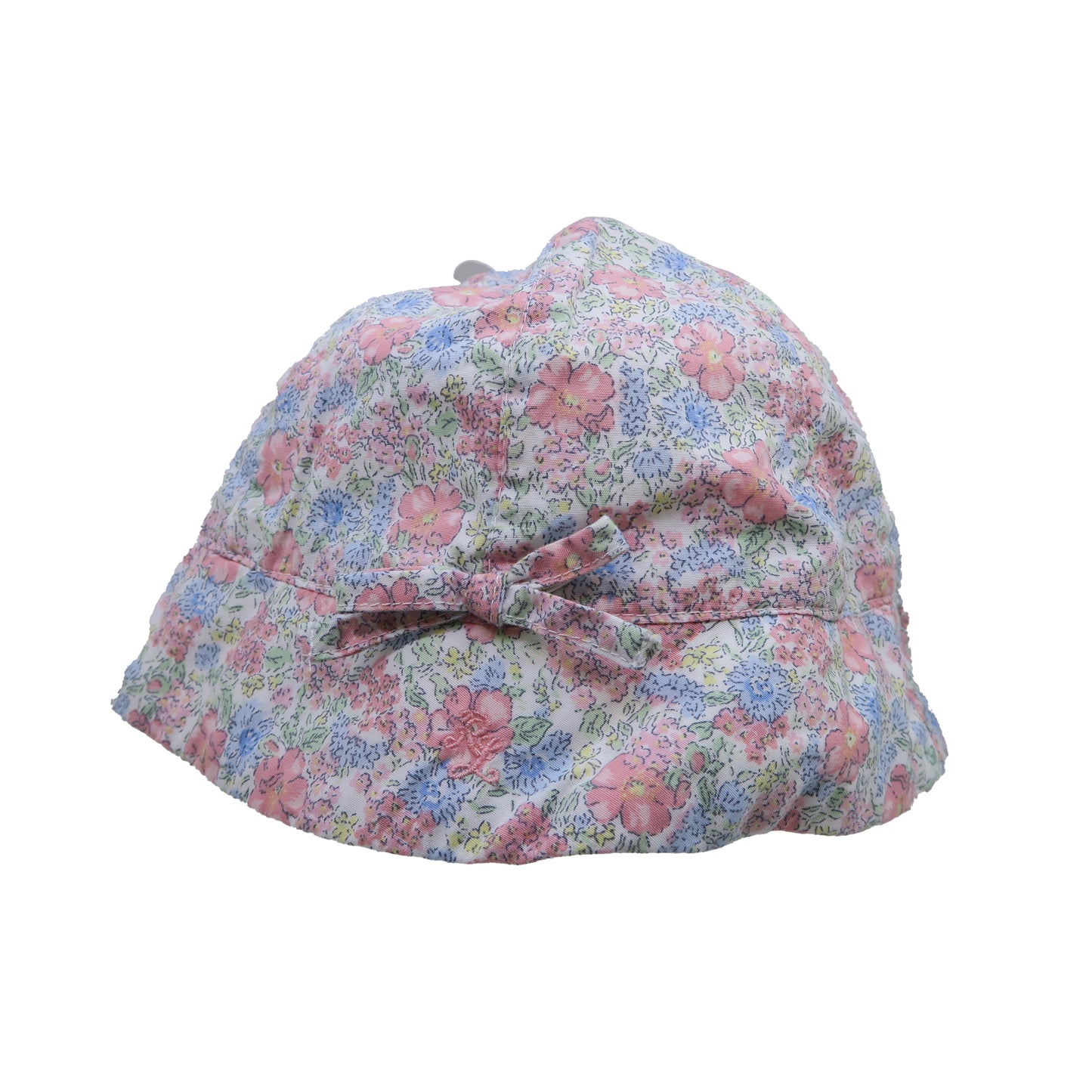 Ralph Lauren Girls Pink | Blue Floral Hat Size: 6 Months Pink | Blue Floral