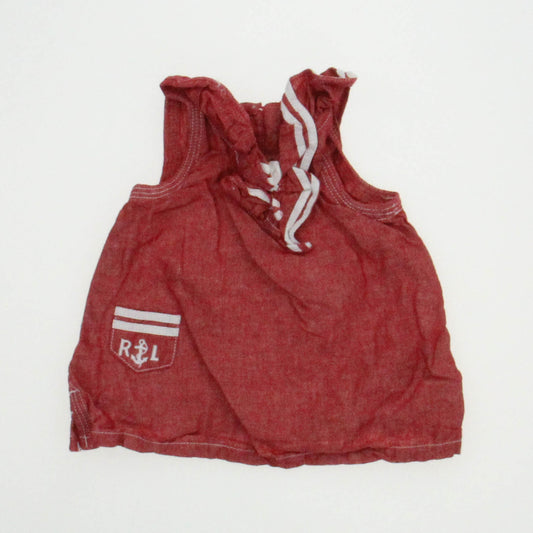 Ralph Lauren Girls Washed Out Red Blouse Size: 6 Months Washed Out Red