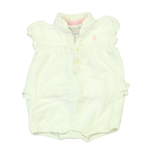 Ralph Lauren Girls White Romper Size: 6 Months White