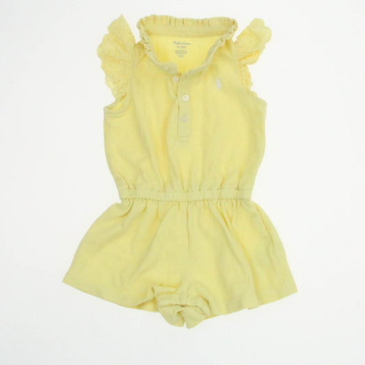 Ralph Lauren Girls Yellow Romper Size: 6 Months Yellow