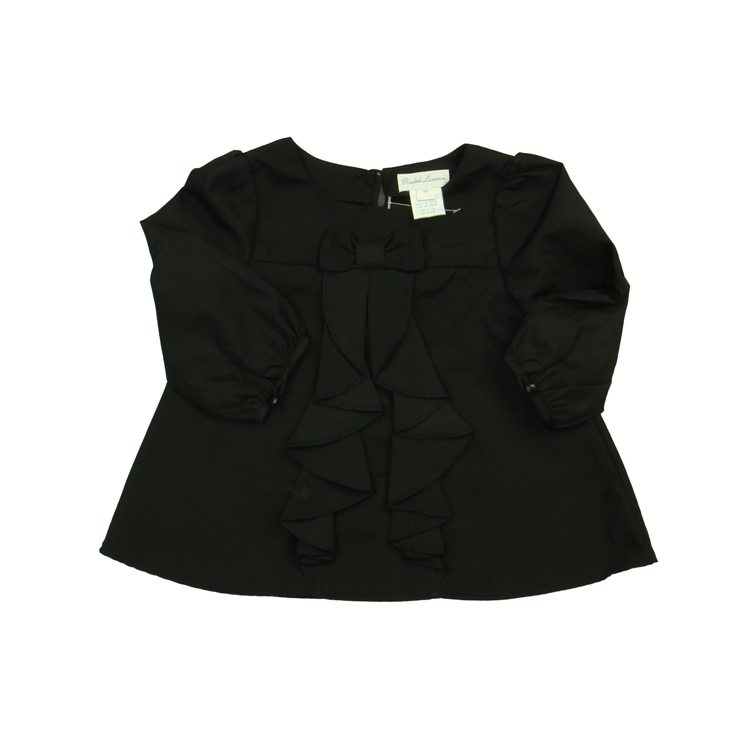 Ralph Lauren Girls Black Blouse Size: 9 Months Black