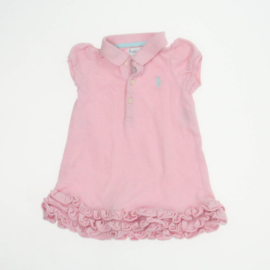 Ralph Lauren Girls Pink Dress Size: 9 Months Pink