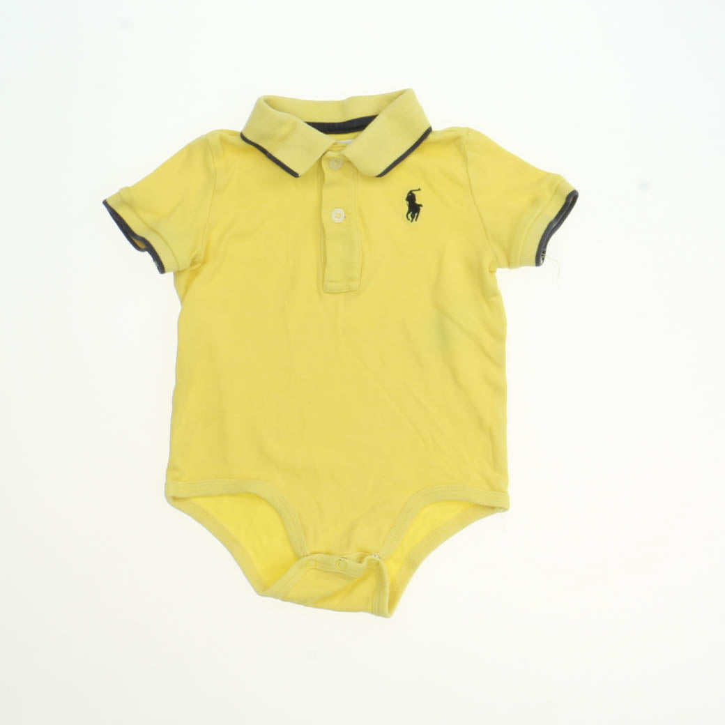 Ralph Lauren Boys Yellow Onesie Size: 9 Months Yellow