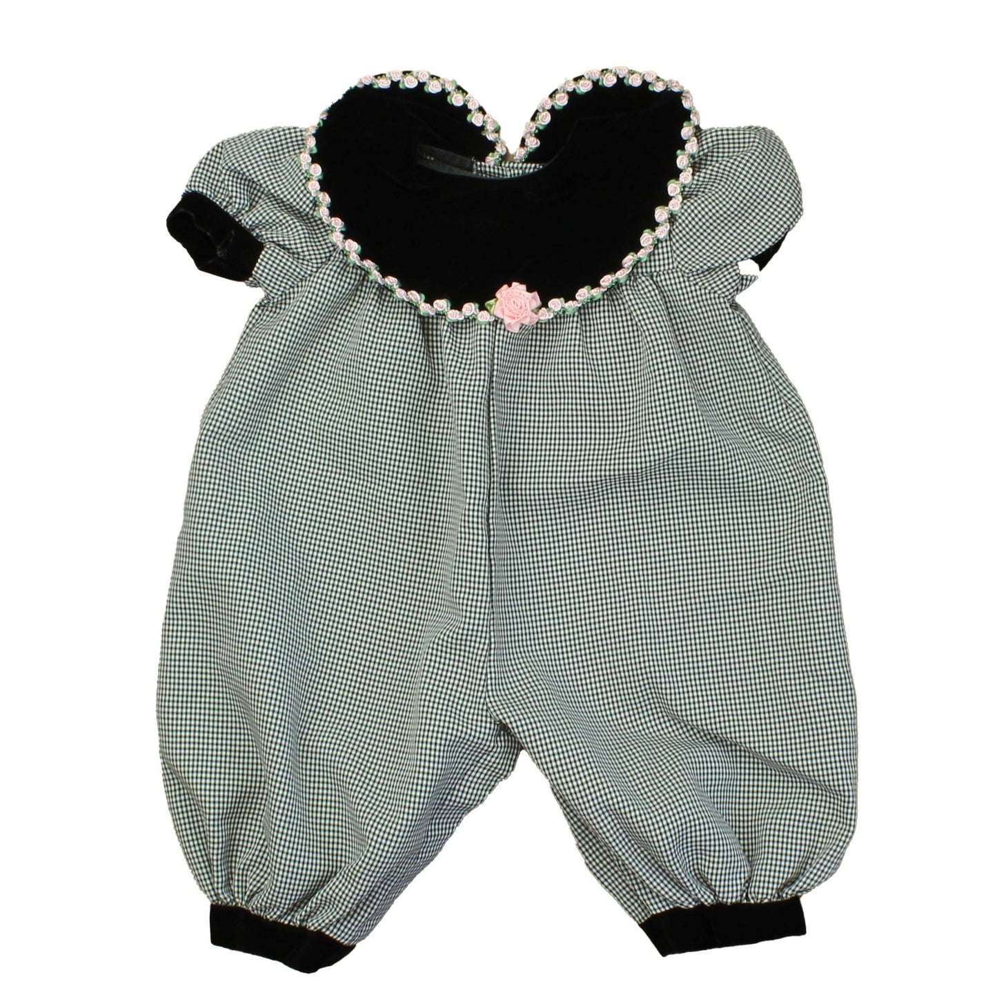 Rare Cottage Girls Black | White | Checks Special Occassion Outfit Size: 6-9 Months Black | White | Checks