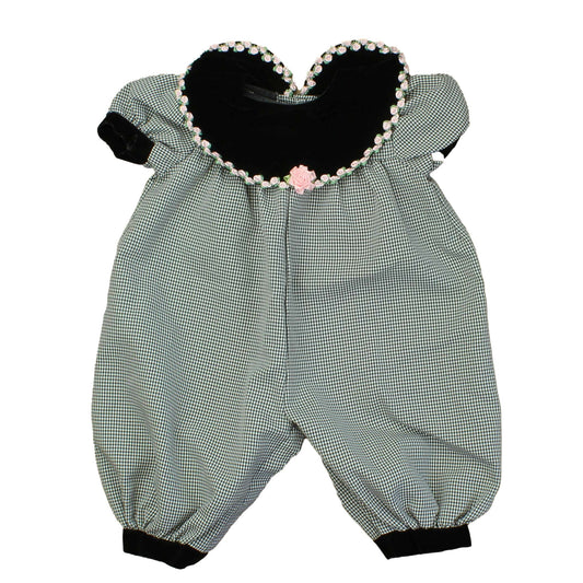 Rare Cottage Girls Black | White | Checks Special Occassion Outfit Size: 6-9 Months Black | White | Checks