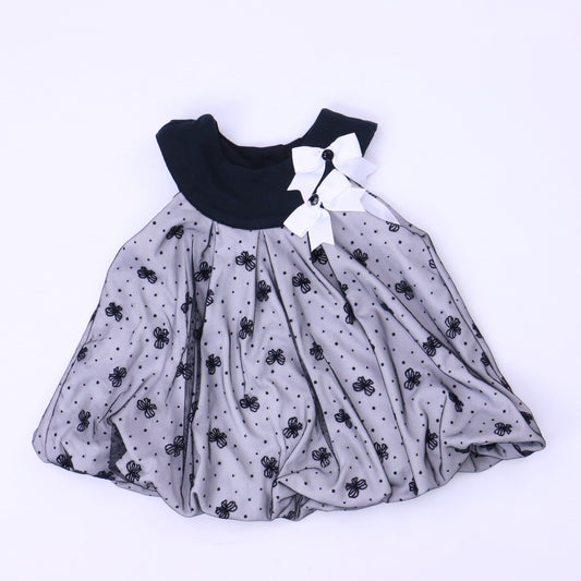 Rare Editions Girls Black | White Special Occasion Dress Size: 18 Months Black | White
