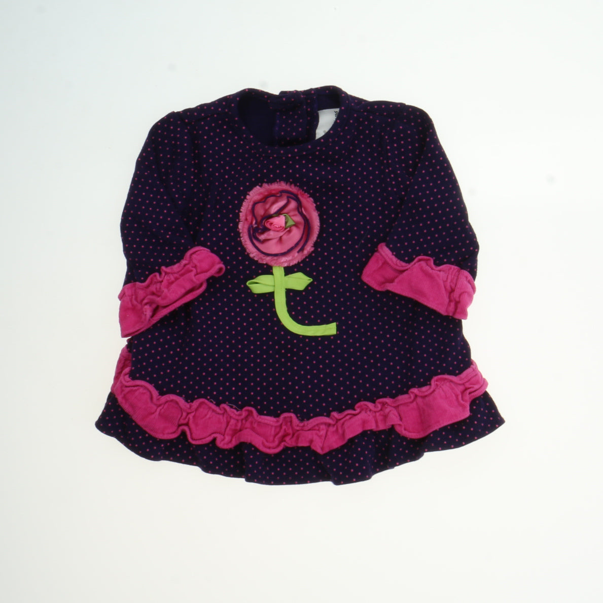 Rare Editions Girls Purple | Pink Flower Dress Size: 24 Months Purple | Pink Flower