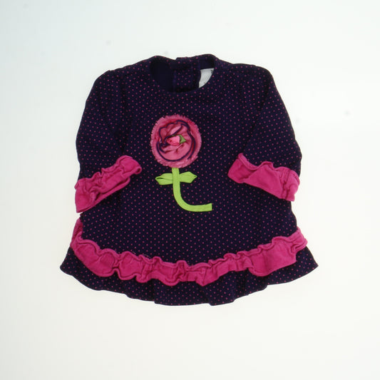 Rare Editions Girls Purple | Pink Flower Dress Size: 24 Months Purple | Pink Flower