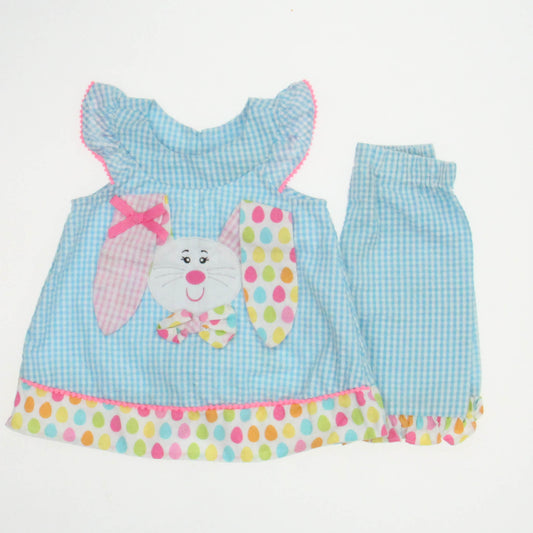 Rare Editions Girls Blue | Rabbit Apparel Sets Size: 6-9 Months Blue | Rabbit