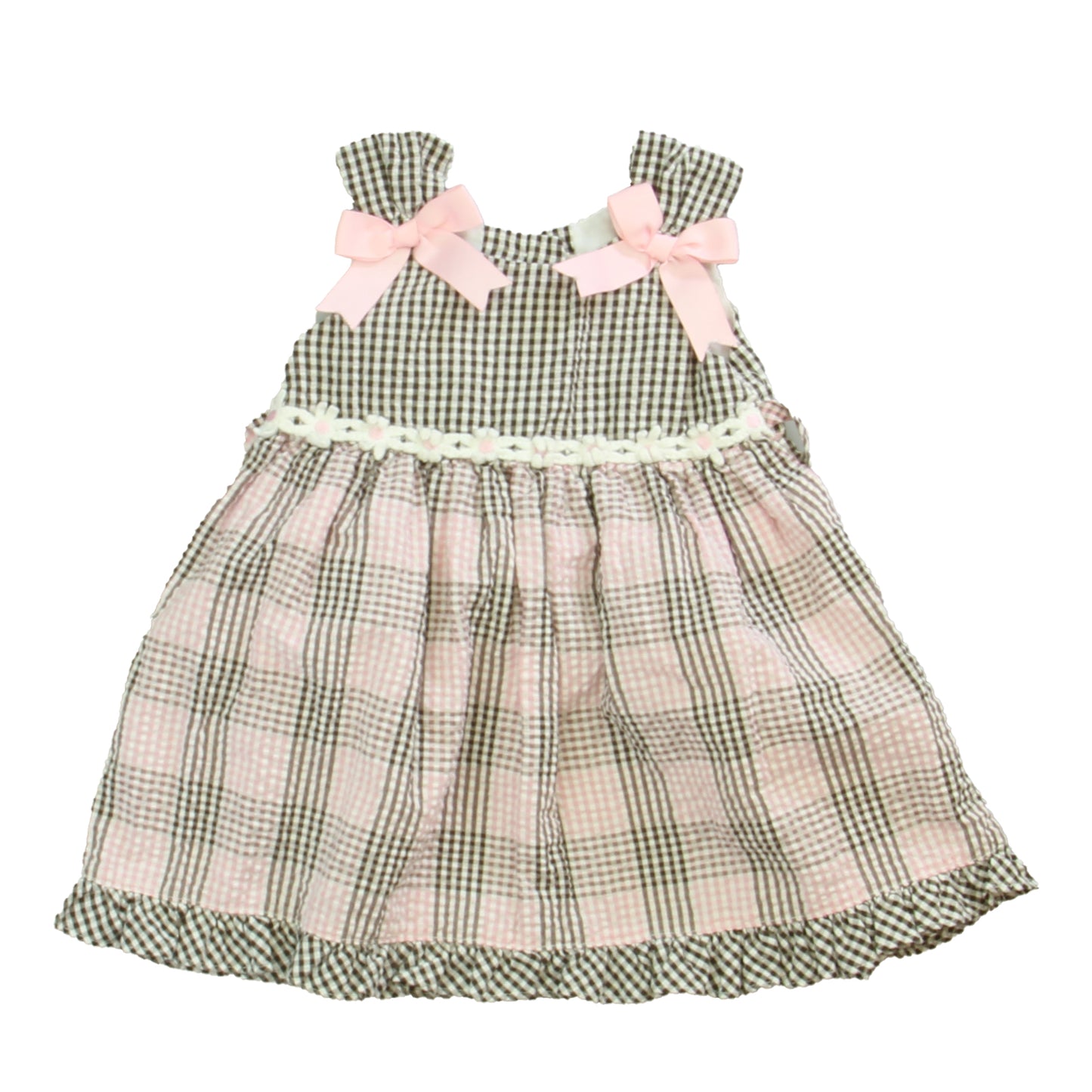 Rare Too Girls Pink | Brown Dress Size: 12 Months Pink | Brown