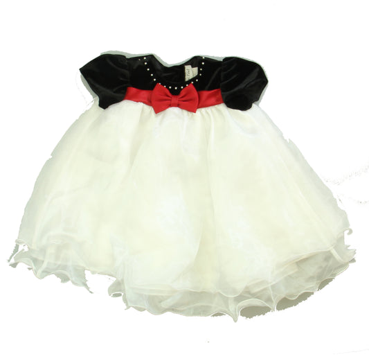 Rare, Too! Girls Black | Red | White Special Occasion Dress Size: 24 Months Black | Red | White