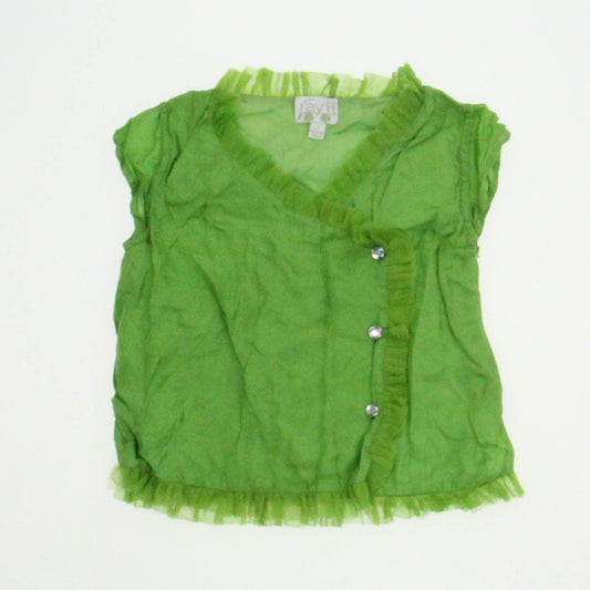 Rayil Girls Green Blouse Size: 2T Green